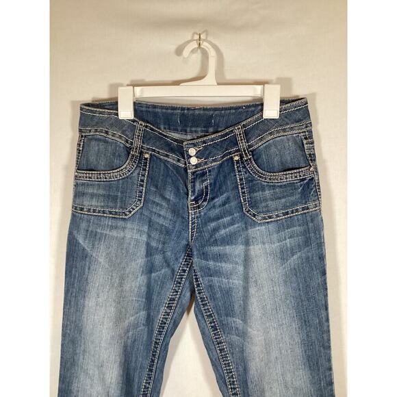 Premium Jeans Embellished Distressed Bootcut - Picture 2 of 4